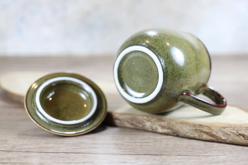 【送禮好物】300ml 茶末釉蓋杯 帶蓋馬克杯 鶯歌名家葉敏祥作品