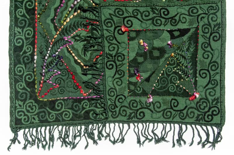 喀什米爾Cashmere/水煮羊毛披肩/針織圍巾/刺繡圍巾/羊絨披巾-花