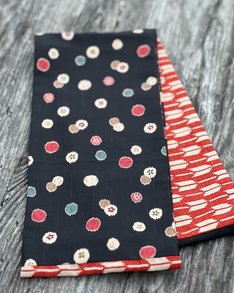 Oka長款拼布頸套