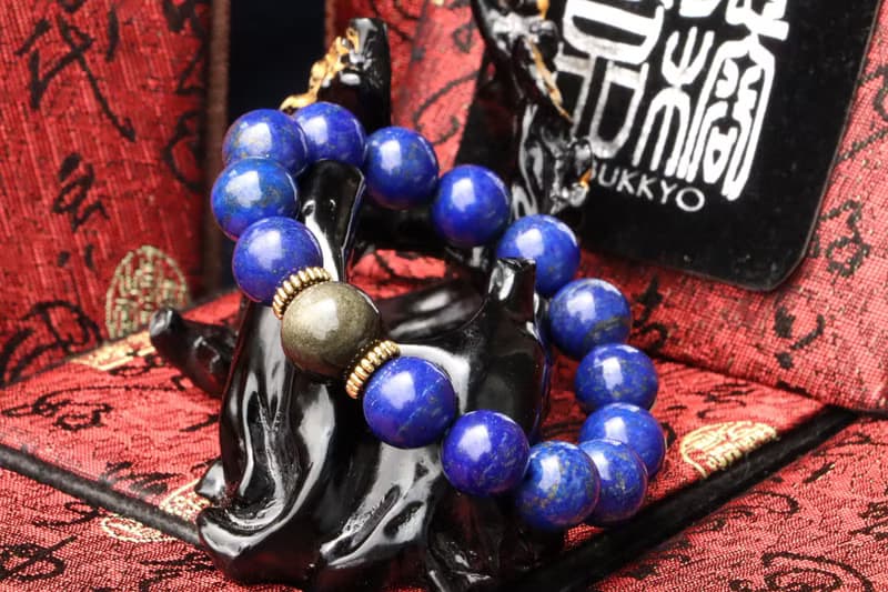 天然精品青金石手珠 12mm 黑曜石 手串 玉石 串珠設計 父親節禮物