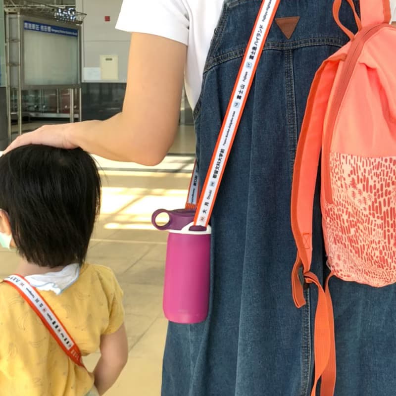 富士中央線手機掛繩 / 水壺帶矽膠圈  外出親子組合