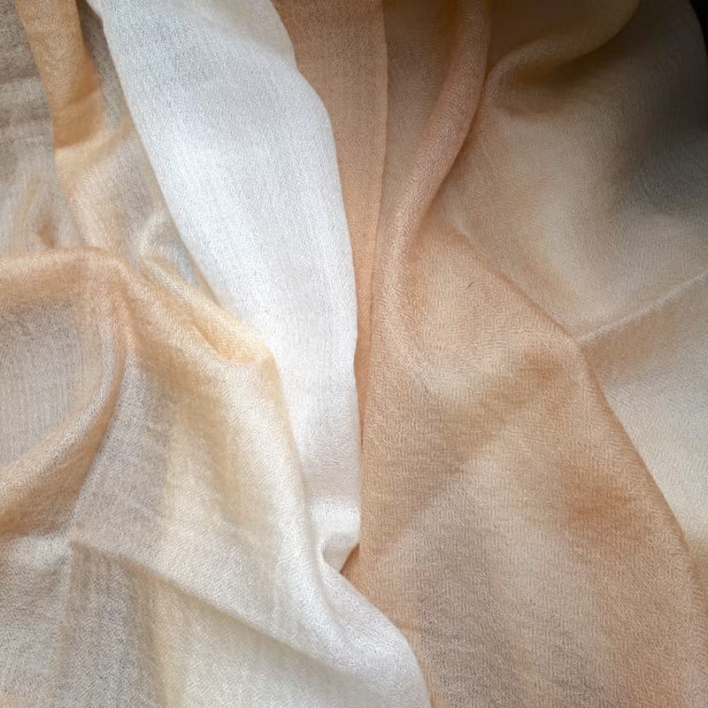 【月色大地】100% Cashmere・鑽石織・手染漸層・精品級羊絨披肩