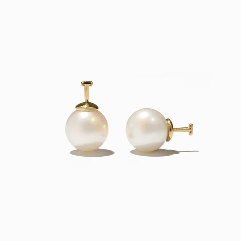 Korean Celebrity Worn Unique Heart One Touch Earrings 14k