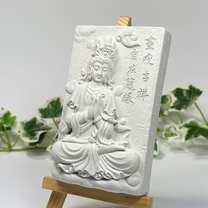 清水模軟裝設計 佛像擺飾(十八)香氛擺件 水泥軟裝 附木架