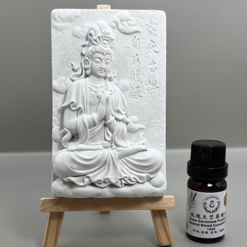 清水模軟裝設計 佛像擺飾(十八)香氛擺件 水泥軟裝 附木架