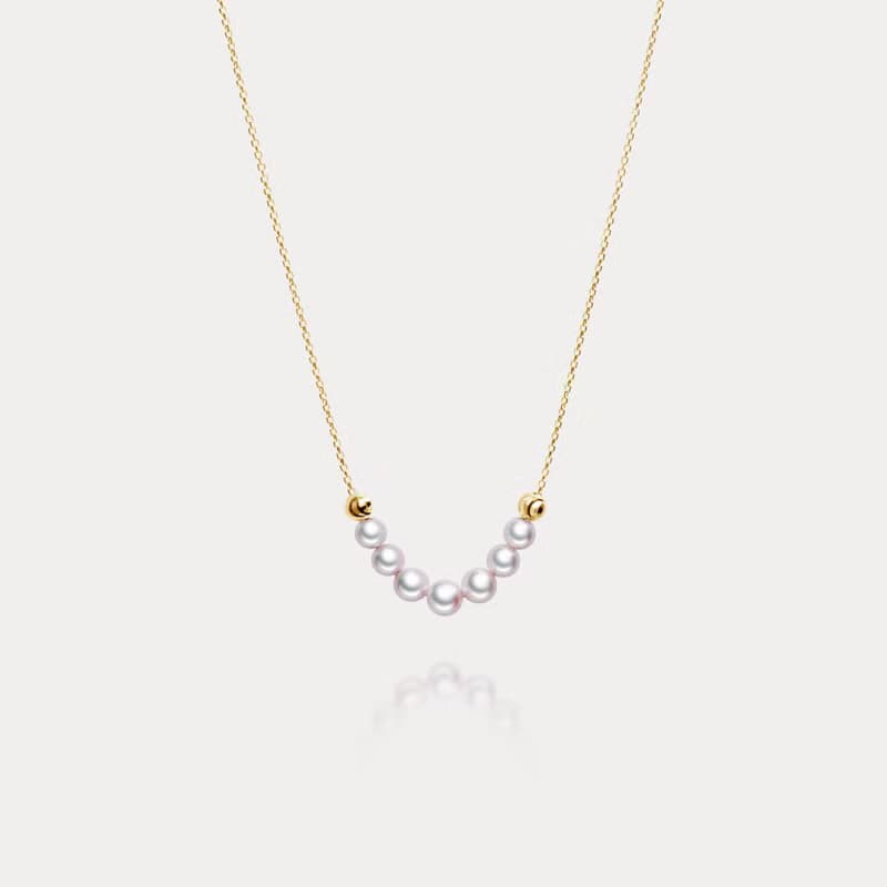 Sourire | 3.5-4mm 小微笑 日本Akoya海水珍珠18K項鍊