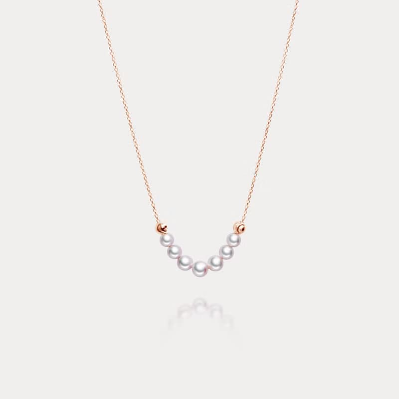 Sourire | 3.5-4mm 小微笑 日本Akoya海水珍珠18K項鍊