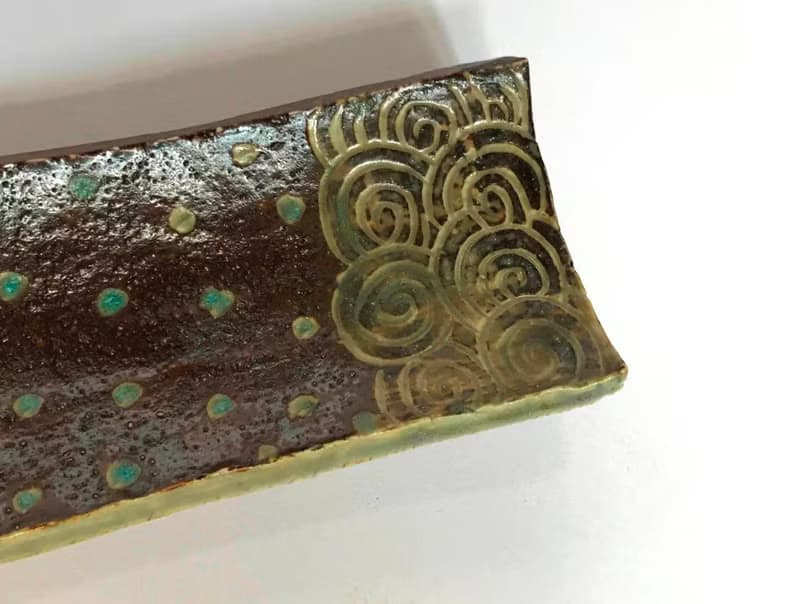 曾永鴻  植物紋長盤