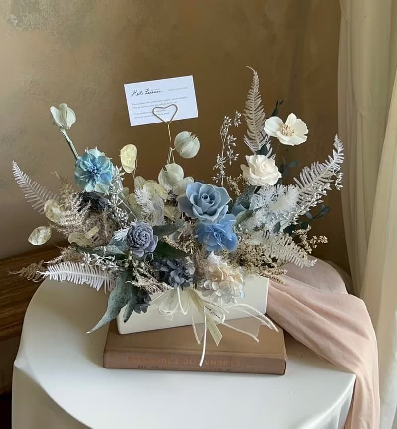 【遇見恆久】浪漫時空永生玫瑰盆栽 開幕盆栽 共2款