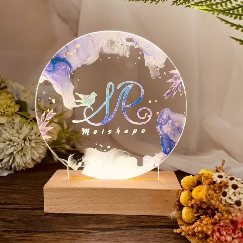 【M.U工坊】logo訂製夜燈/照片夜燈/壓克力夜燈/尾牙禮物/婚禮