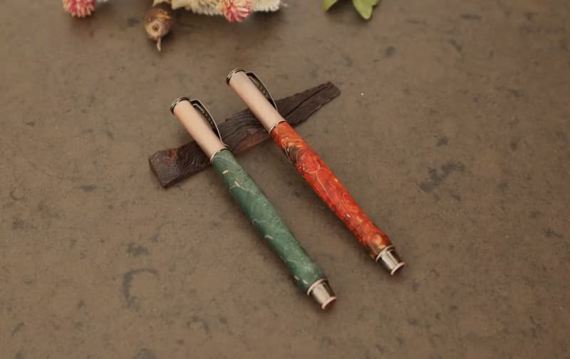 穩定木鋼珠筆/原木手工筆/聖誕節禮物