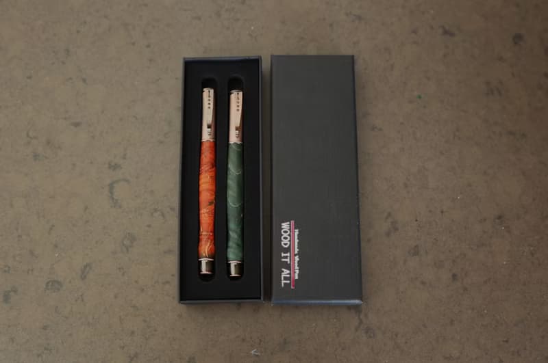 穩定木鋼珠筆/原木手工筆/聖誕節禮物