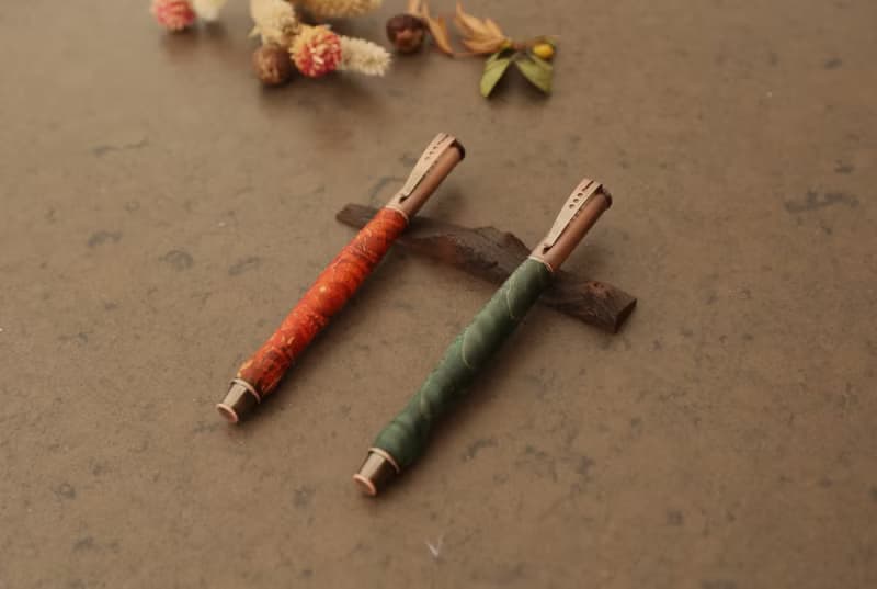 穩定木鋼珠筆/原木手工筆/聖誕節禮物