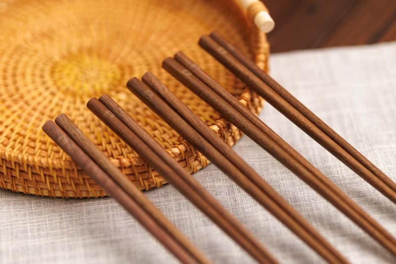Islandoffer島嶼製作 實木黑胡桃木筷子5對 木系餐具 (一套)