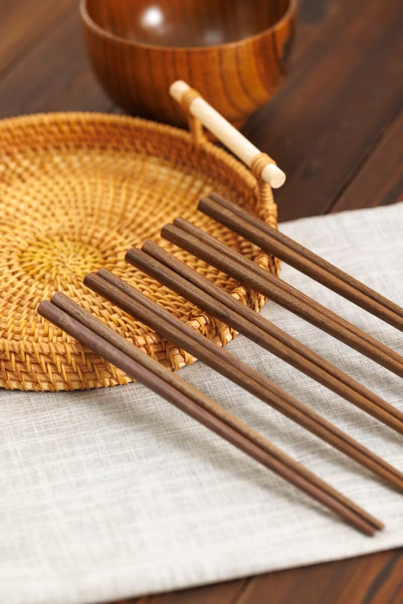 Islandoffer島嶼製作 實木黑胡桃木筷子5對 木系餐具 (一套)