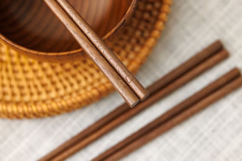 Islandoffer島嶼製作 實木黑胡桃木筷子5對 木系餐具 (一套)