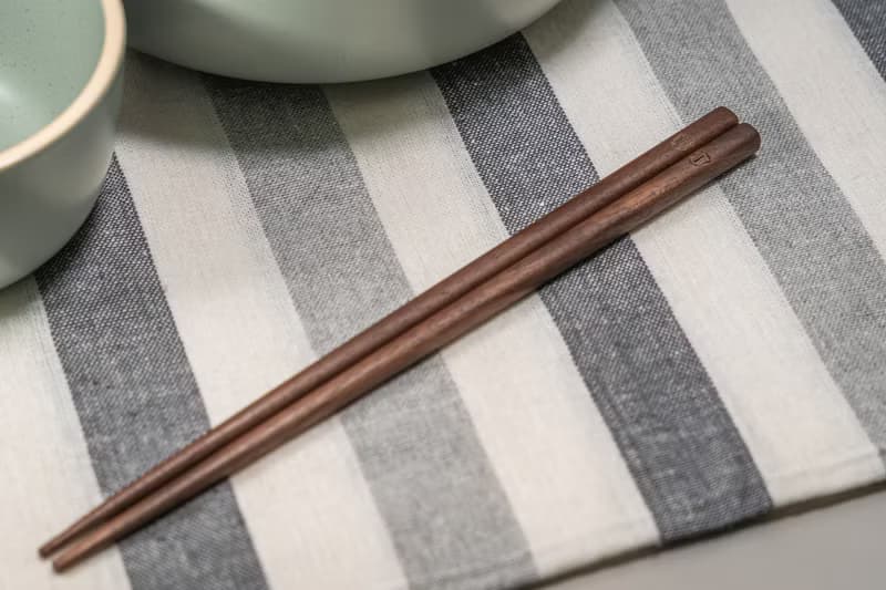 Islandoffer島嶼製作 實木黑胡桃木筷子5對 木系餐具 (一套)