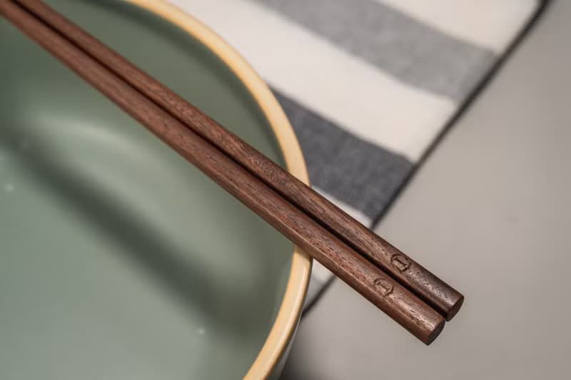 Islandoffer島嶼製作 實木黑胡桃木筷子5對 木系餐具 (一套)