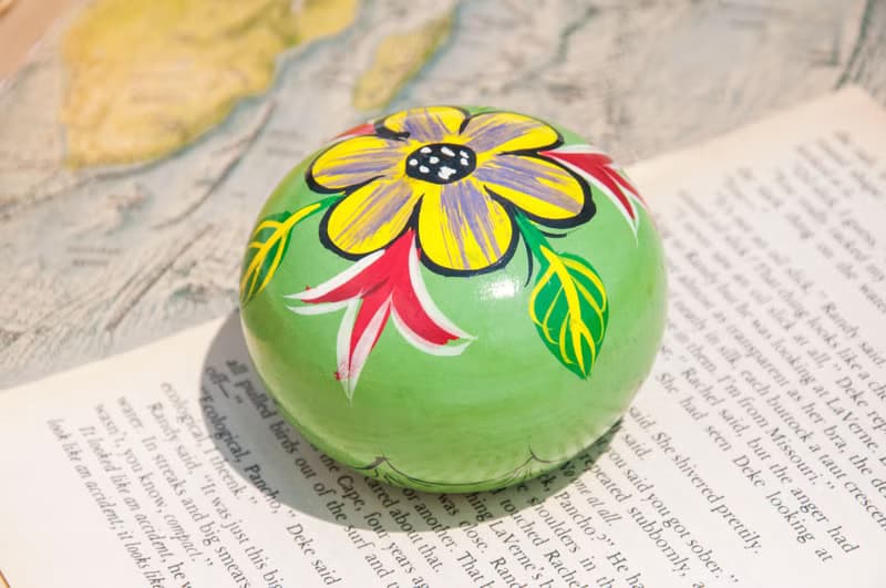 文房具 辦公室療癒 木質紙鎮/手繪紙鎮/紙鎮 Paperweight-森林花