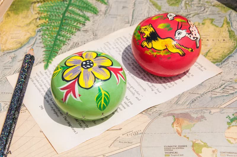 文房具 辦公室療癒 木質紙鎮/手繪紙鎮/紙鎮 Paperweight-森林花