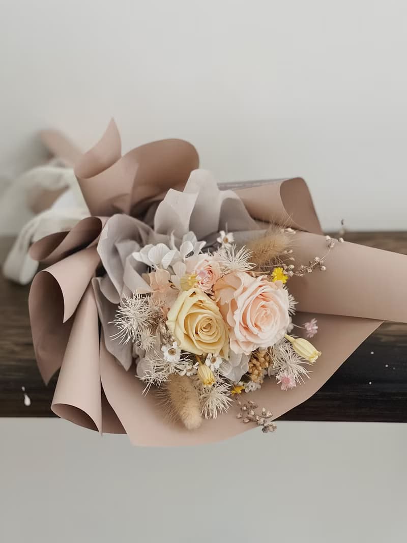 【永生玫瑰花花束】• 情人節/永生玫瑰花/永生玫瑰花花束/玫瑰花