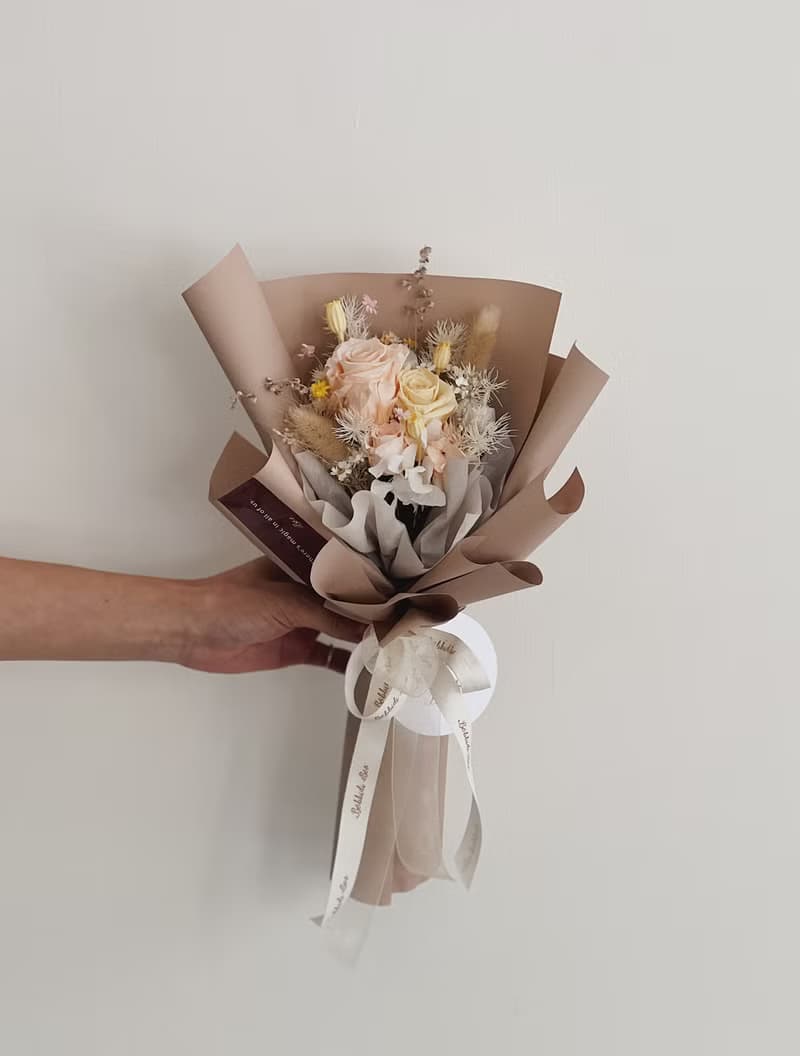 【永生玫瑰花花束】• 情人節/永生玫瑰花/永生玫瑰花花束/玫瑰花