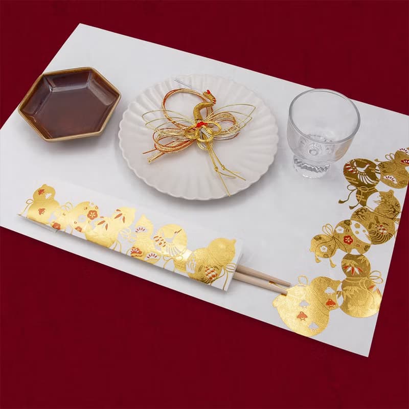 餐具 御膳墊紙 六葫蘆 3入