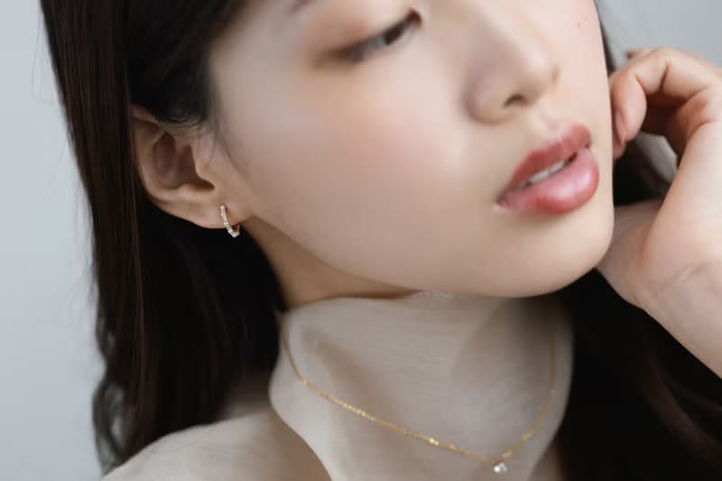Delicate 細緻鑲嵌鋯石珍珠耳環 925純銀鍍18k金
