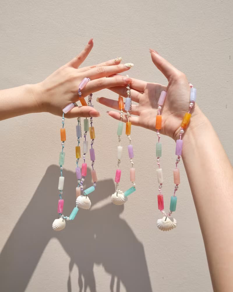 Necklace Holiday ChooChoo • Boho Chic Beach Handmade Fashion Beach Jewelry Jade