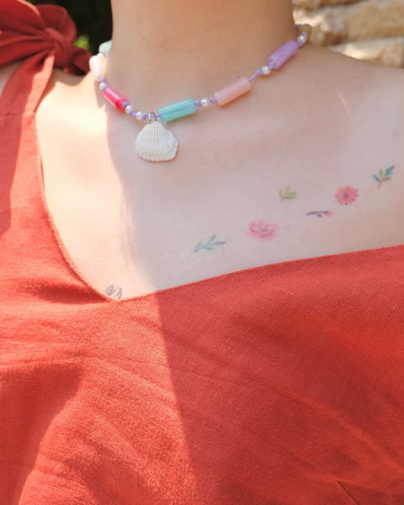 Necklace Holiday ChooChoo • Boho Chic Beach Handmade Fashion Beach Jewelry Jade