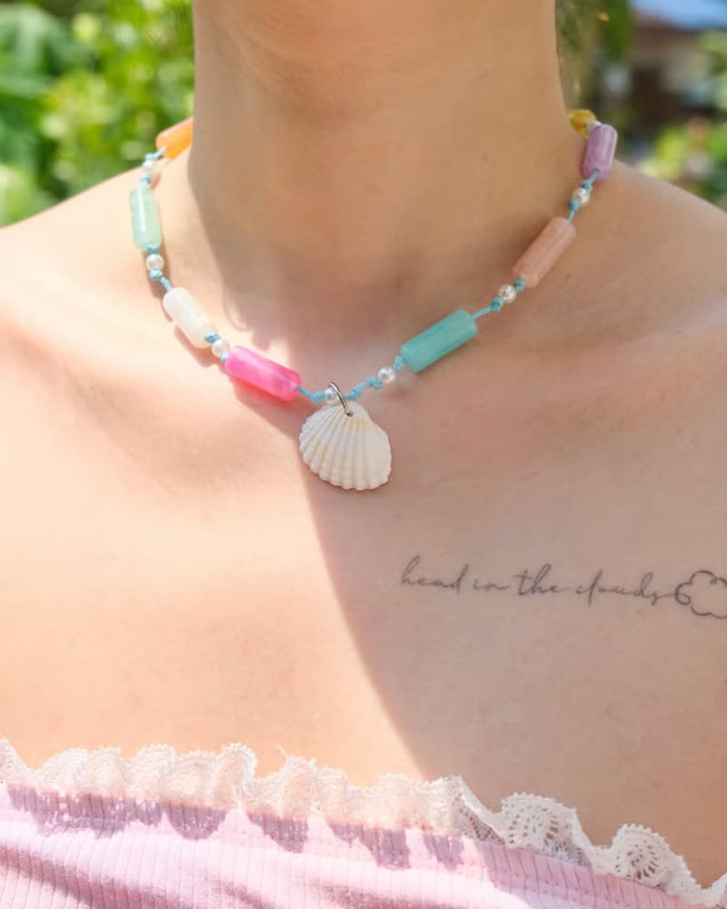 Necklace Holiday ChooChoo • Boho Chic Beach Handmade Fashion Beach Jewelry Jade