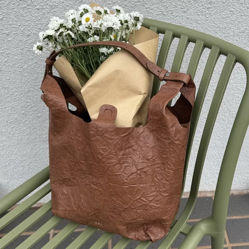 Usual Bag M (유주얼 백 미듐) Brown_Sheep Crinkle