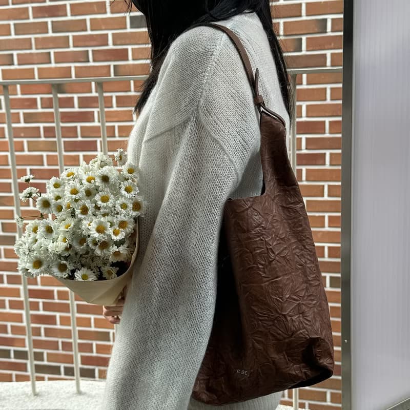 Usual Bag M (유주얼 백 미듐) Brown_Sheep Crinkle