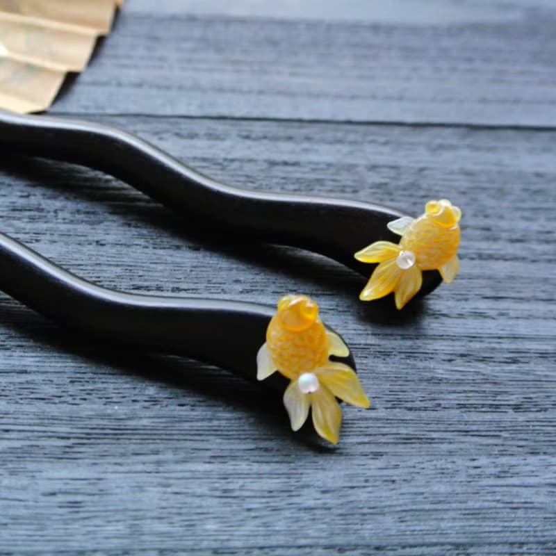 【墨徽閣】我只是一條自由的魚木簪