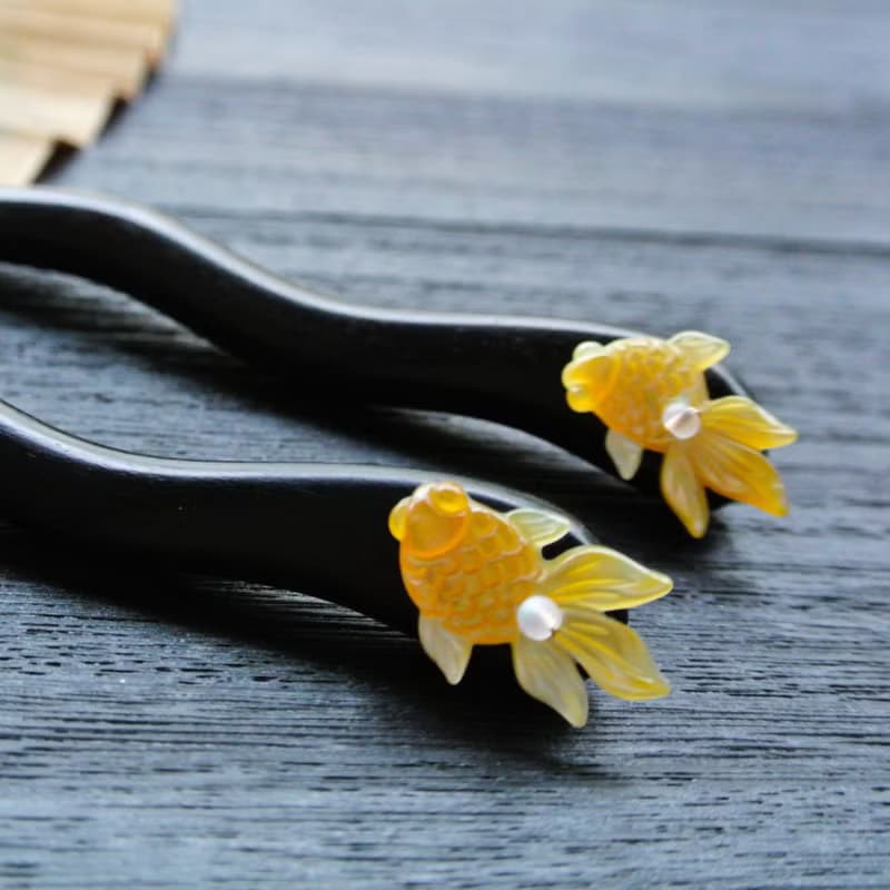 【墨徽閣】我只是一條自由的魚木簪