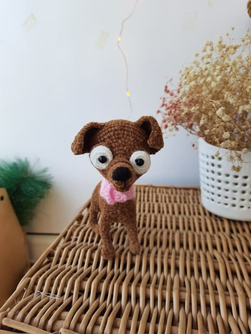 Chihuahua Pocket miniature toy.Gift for dog lover.Interior toy.Replica dog sculp
