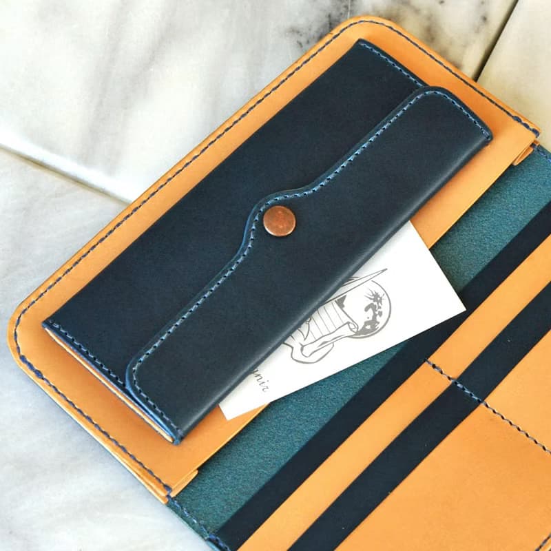 シンプルな長財布B　No.7　ブッテーロ