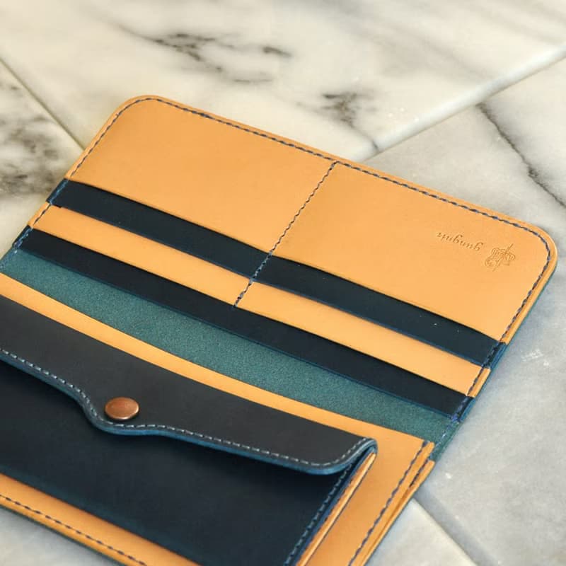 シンプルな長財布B　No.7　ブッテーロ