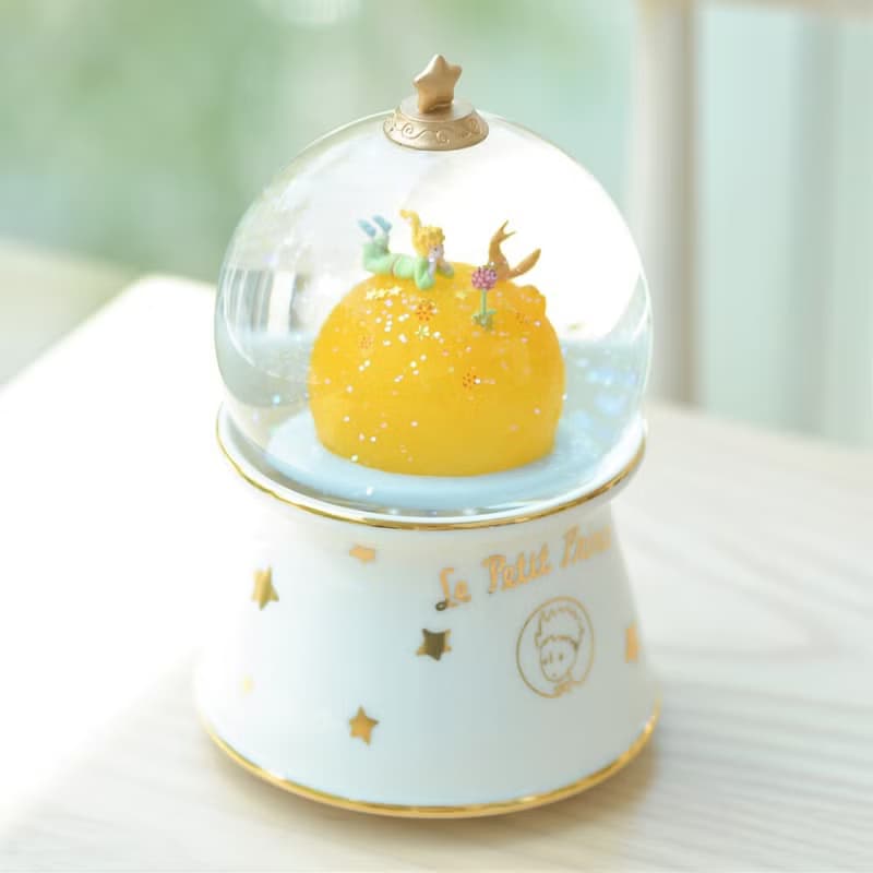 小王子-B612星球 水晶球音樂盒 生日禮物情人禮物聖誕