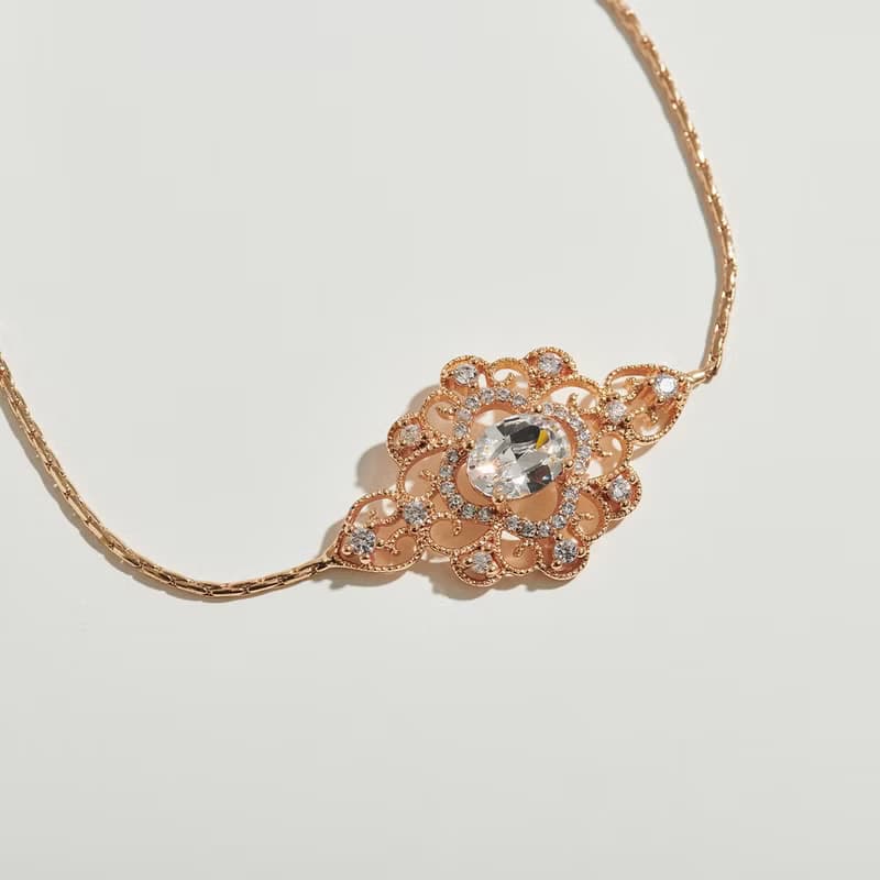 FILIGREE古典菱花手鍊 (共三色)