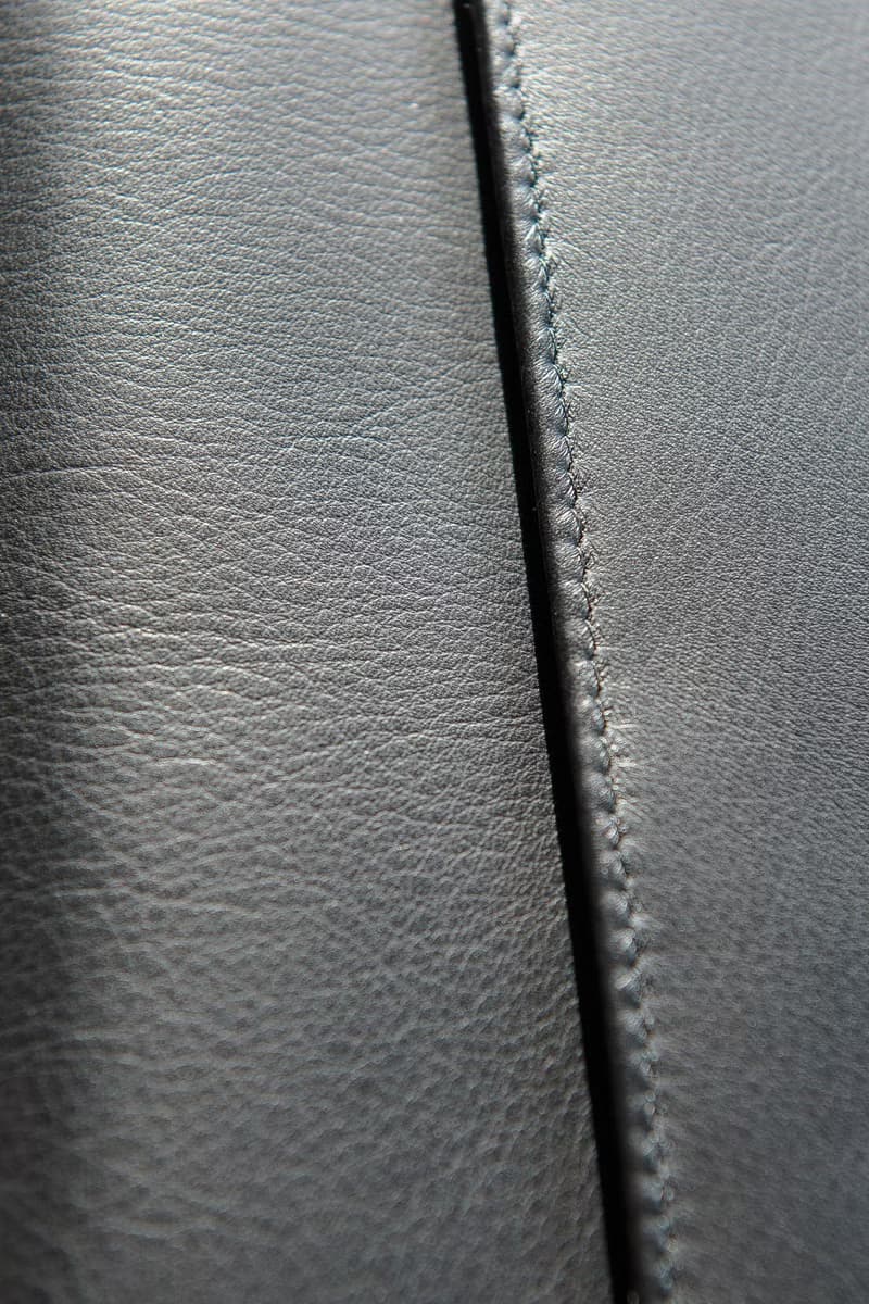 HAPPY - MINIMAL SOFT COW LEATHER PURSE/LONG WALLET-BLACK