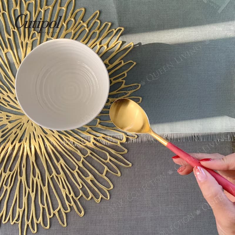 葡萄牙 Cutipol MIO 紅金 主餐叉