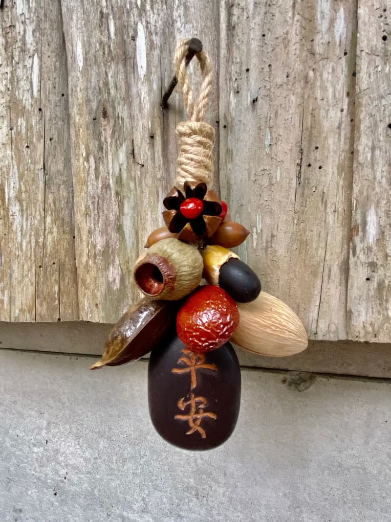 植物吊飾-鴨腱藤/乾燥果實/刻字