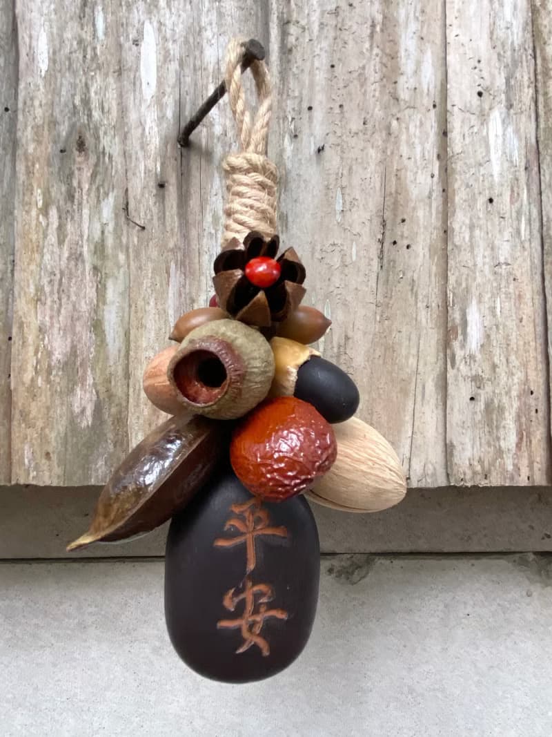 植物吊飾-鴨腱藤/乾燥果實/刻字