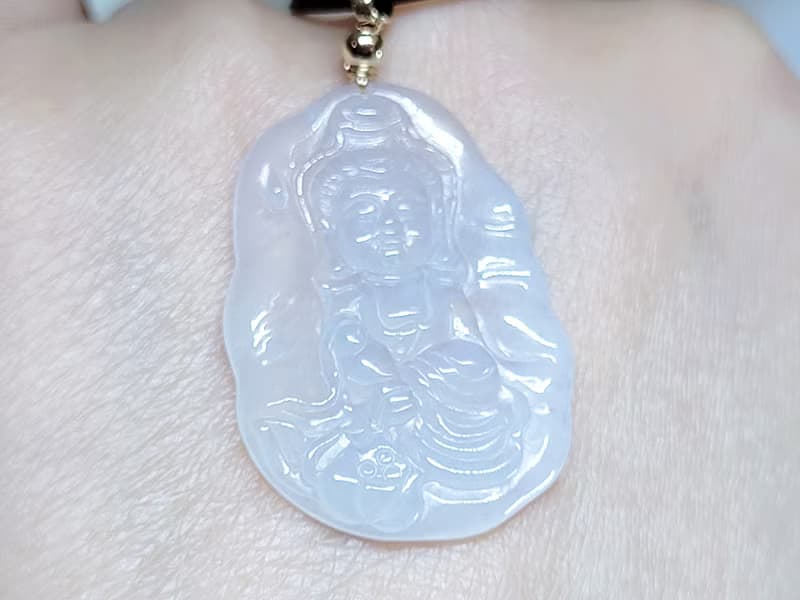 【親翠】天然翡翠 冰膠隨型寶寶觀音 佛系
