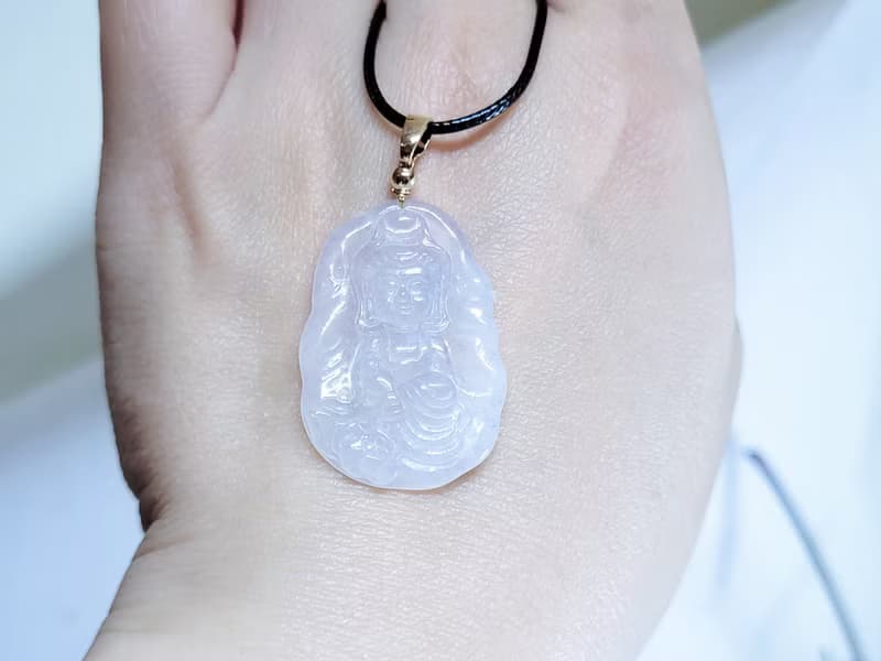 【親翠】天然翡翠 冰膠隨型寶寶觀音 佛系