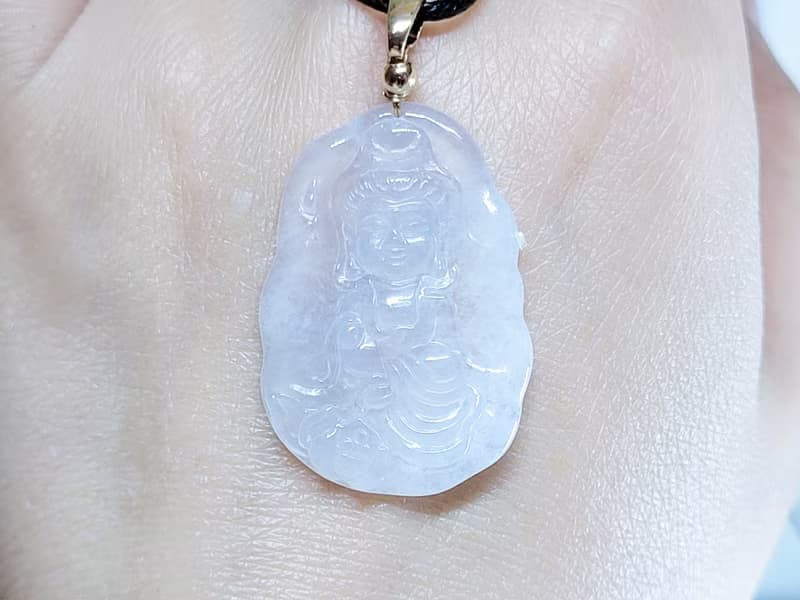 【親翠】天然翡翠 冰膠隨型寶寶觀音 佛系