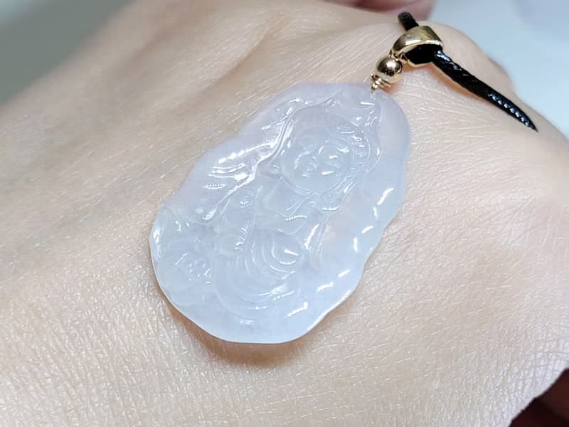 【親翠】天然翡翠 冰膠隨型寶寶觀音 佛系