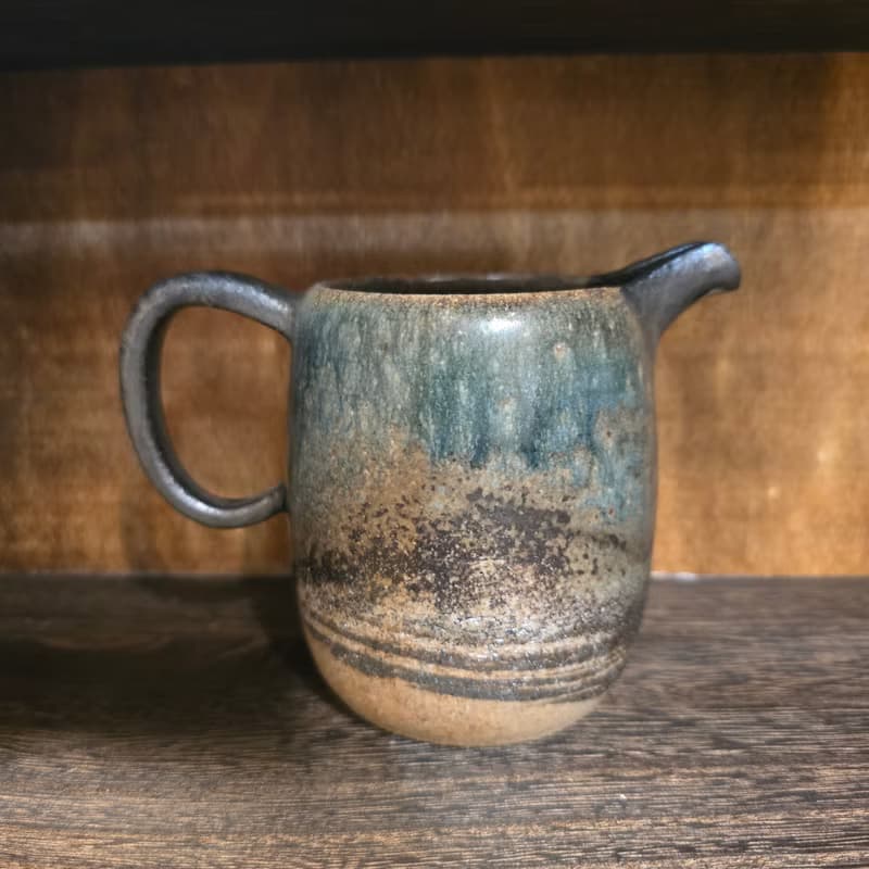 柴燒陶絞泥紋 / 奶壺 / 把手茶海 / 公道杯 / 勻杯