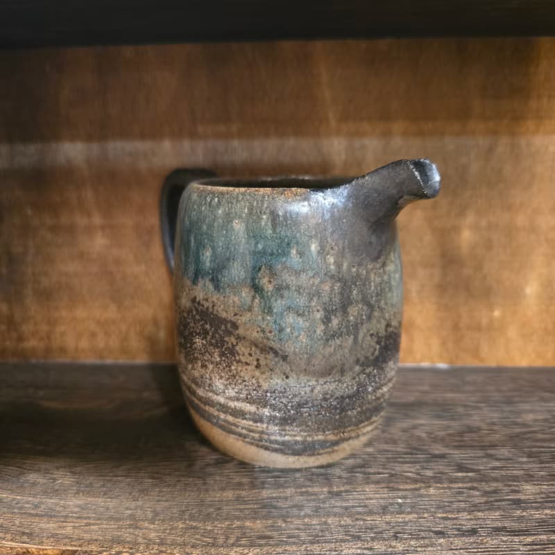 柴燒陶絞泥紋 / 奶壺 / 把手茶海 / 公道杯 / 勻杯